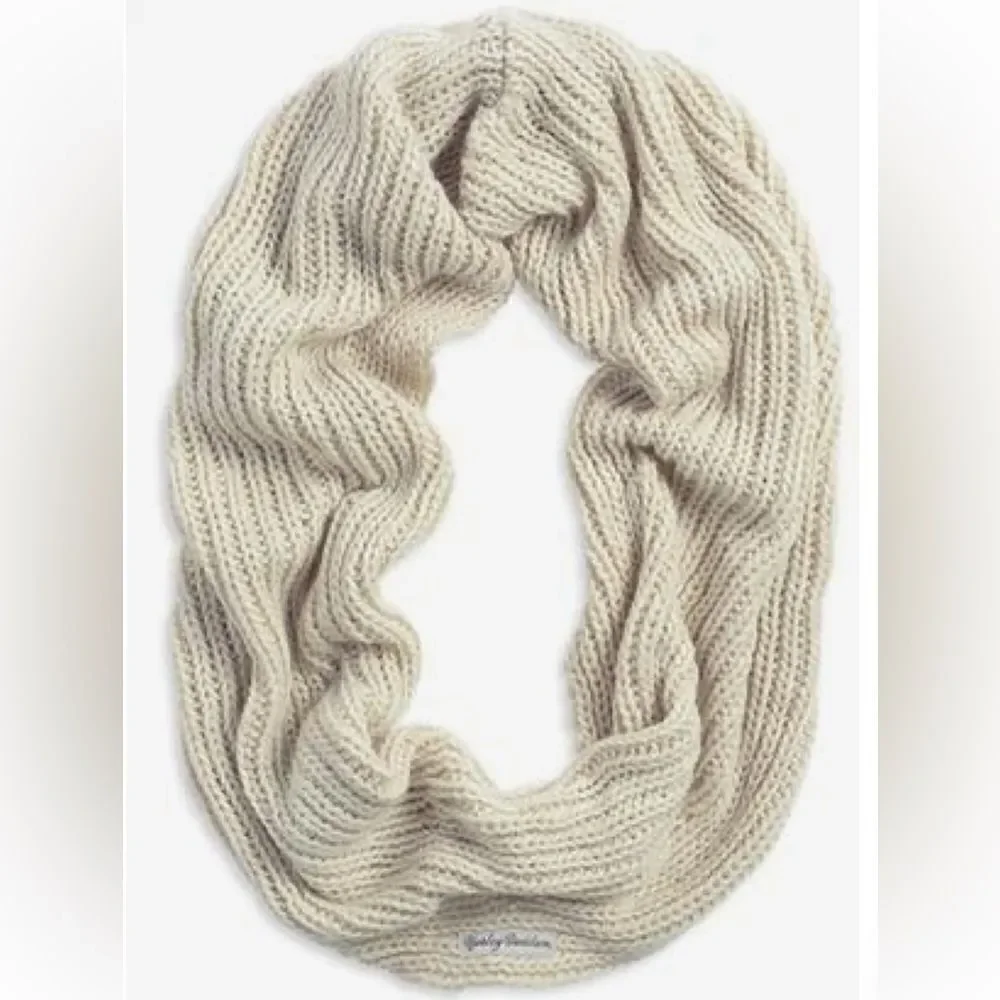 Harley Davidson Cream Shimmer Knit Infinity Scarf Women’s